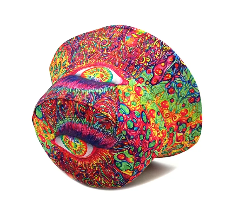 Laat je zien met onze Buckethat Oog Kleurrijk. Een echte eyecatcher die elk festival of feestje net wat specialer maakt.