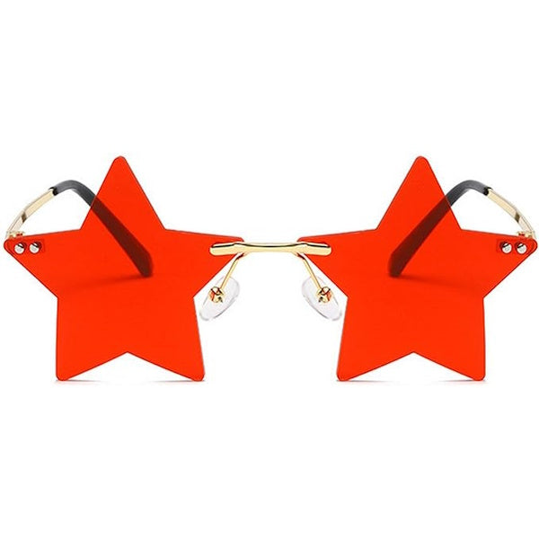 Steel de show met onze stervormige zonnebril! UV400 bescherming, licht en stijlvol – perfect voor festivals en feestjes. Inclusief brillenzakje van RaveReady.nl